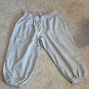 Marine Layer Light Gray women’s Barrel Sweatpants with Drawstring size medium